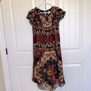 Size S Anthropologie dress with separate lining underneath. Lightweight & flowy